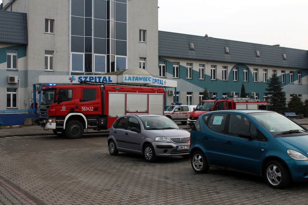 Akcja Straż Pożarnej w Szpitalu Latawiec
